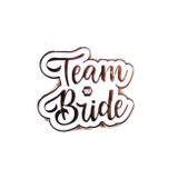 Dodomar Team bride yaka rozeti beyaz üstü rosegold