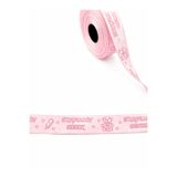 DODOPAZAR Hoşgeldin Bebeğim Yazılı Saten Kurdele - 2 cm x 10 Metre - Bebek Şekeri ve Hediye Paketleme Süslü Kurdele