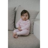 DoDo'S Baby %100 Organik Pamuk Soft Ekose Pembe Bebek Uyku Tulumu