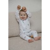 Dodo's Baby % Organik Pamuk 2 Li Ayıcık ve Mint Ekose Desenli Bebek Uyku Tulumu - 00-Beyaz - 9 - 12 Ay