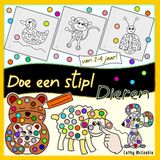 Doe Een Stip - Dieren: Ik Leer Kleuren; Doeboek voor Kinderen van 2-4 Jaar; Activiteitenboek voor Peuters en Dreumesen, Kleurboek voor Meisjes en Jongens