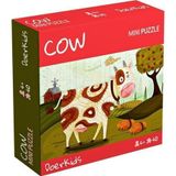 Doer Kids 8301 İnek 40 Parça Renkli Mini Puzzle