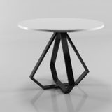 Doffo Elmas Model Kafe Metal Masa Ayak Seti Siyah Metal Kafe Masa Ayağı