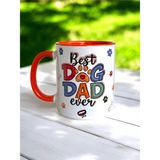 Dog Dad Babaya Hediye Kupa - Babalar Günü Hediyesi- Köpek Babası Kupa - Turuncu - 330 ml