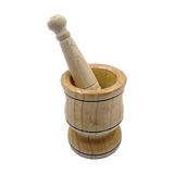 Doğa Ahşap Havan Orta Boy 11 cm - 1 Adet