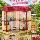 Doğa Ailesi Villa Evi Oyuncak Ev - Tavşan Ailesi Oyun Evi Tavşan Tatil Evi Sylvanian Evi