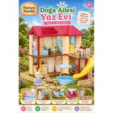 Doğa Ailesi Yaz Evi Havuzlu Oyuncak Ev - Tavşan Ailesi Oyun Evi Tavşan Tatil Evi Sylvanian Evi 1 Adet