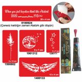 Doğa Desenleri Hint Kınası İle Geçici Dövme Yapma Seti