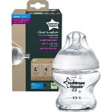 Doğa Dostu Cam Biberon 150 Ml, Sağlıklı ve Şeffaf, Güvenle Kullanılır - Ahşap