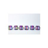 DOĞA HEDİYELİK HOME Cam Mumluk Tealight Vitray Desen 6cm Çap 5cm Yükseklik,6 Adet