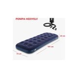 Doğa Kamp Tek Kişilik Şişme Yatak - Pompa Hediyeli