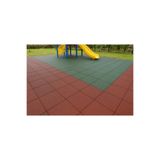 Doğa Kauçuk 40x40x2 Yeşil Karo Kauçuk Yer Kaplama Spor Salonu Park Bahçe Zemin Kaplama