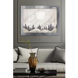 Doğa Manzara Gümüş Tek Parça Pleksi Tablo, 60 x 80, PT-032