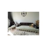 Doğa Püsküllü Şal Model Su Yeşili Koltuk Örtüsü 100x230 | %100 Pamuk Örme, Kaymaz, Dekoratif Ev Tekstili