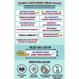 doğa reklam salihli Eğlenceli Düğün Gelin Arabası Arka Cam Yazısı 90x25 cm - Dijital Baskı Komik Folyo Sticker