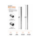 Doğa Tel Çit BORU DİREK GALVANİZLİ BOY 2 MT