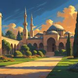 DOĞA VE MANZARA YATAY TARİHİ OSMANLI MİMARİSİ 02 ÇERÇEVESİZ 90X60CM PVC TABLO