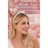 DOĞABEREN Bride İncili Gelin Tacı Bekarlığa Veda Partisi Tacı