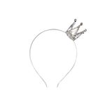 DOĞABEREN Taçlı Metal Taç Gümüş Bride-Doğum Günü Taçlı Taç