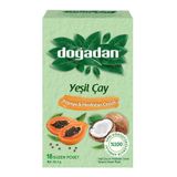 Doğadan 18'li 23.4 gr Papaya Hindistan Cevizli Yeşil Çay