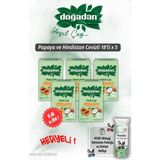 Doğadan 5 Al 4 Öde Yeşil Çay Papaya Hindistan Cevizli 18'li ve Rosie Pamuk - Bitki Çayı