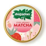 Doğadan Çilek Aromalı Matcha Yeşil Çay Tozu 25 G (5'li Paket)