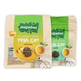 Doğadan Dökme Yeşil Çay Ananas 50 gr ve Sade 60 gr