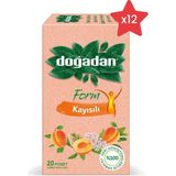 Doğadan Form Çay Kayısılı x 12 - Bitki Çayı