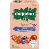 Doğadan Form Çilek & Yaban Mersini 18 Poşet Çay, 23,4 G - Bitki Çayı