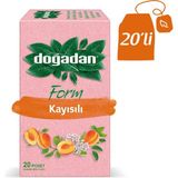 Doğadan Form Kayısılı Bitki Çayı 20 Adet Ferahlatıcı ve Doğal İçeriklerle