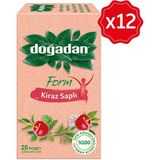 Doğadan Form Kiraz Saplı Bitki Çayı 20'li x 12 Adet Ferahlatıcı Lezzet ve Doğal İçerik