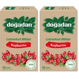 Doğadan Kuşburnu Bitkisel Çay - 20 Poşet Çay 2li paket