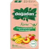 Doğadan Mango & Şeftali Avokado Yapraklı 18 Poşet Çay, 27 G - Bitki Çayı