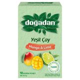Doğadan Mango&Lime Bitki Çayı 18'Li Poşet - Detox Etkili Yeşil Çay 8'Li Avantaj Paketi