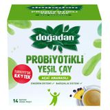 Doğadan Probiyotikli Yeşil Çay 14'Lü - Bağışıklık Ve Sindirim Desteği 8'Li Avantaj Paketi