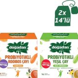 Doğadan Probiyotikli Yeşil Çay Açai Ananas 14Lü+ Rooibos Vanilya 14Lü
