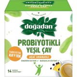Doğadan Probiyotikli Yeşil Çay Açai Ananaslı 14'lü Ferahlatıcı Lezzet ve Sağlıklı İçerik