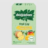 Doğadan Tropik Tatlar Poşet Yeşil Çay 18'li - Bitki Çayı