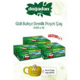 Doğadan x3 Gizli Bahçe Demlik Poşet Çay 100'lü ve ROSIE