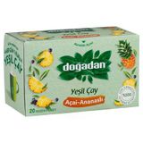 Doğadan Yeşil Çay 20'Li Acai & Ananas Aromalı Poşet Çay 34G 4'Li Avantaj Paketi