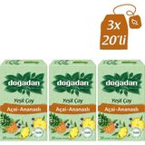 Doğadan Yeşil Çay Açai Ananaslı 20’li x 3 Adet