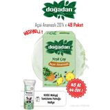 Doğadan Yeşil Çay Açai Ananaslı 48 Al 44 Öde ve Rosie Pamuk - Bitki Çayı