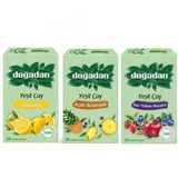 Doğadan Yeşil Çay Deneme Seti, Nar Yaban Mersini, Limonlu Yeşil Çay, Ananaslı Yeşil Çay ( 3 Adet )