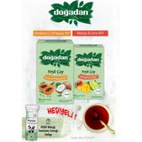 Doğadan Yeşil Çay Mango Lime ve Hindistan Cevizi Papaya Poşet Çay ve Rosie Hediyeli - Bitki Çayı