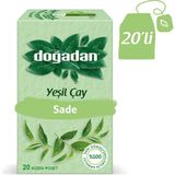 Doğadan Yeşil Çay Sade 20 Adet Bitki Çayı Ferahlatıcı Lezzet ile Sağlıklı Seçim