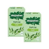 Doğadan Yeşil Çay Sade 20 Süzen Poşet 2 Paket - Kağıt Filtre