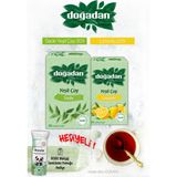 Doğadan Yeşil Çay Sade ve Limonlu Poşet Çay ve Rosie Hediyeli - Bitki Çayı