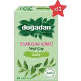 Doğadan Yeşil Çay Yumuşak Içimli x 12 - Bitki Çayı