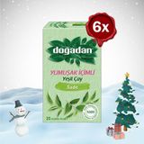 Doğadan Yılbaşı Paketi Yeşil Çay Yumuşak Içi mli 20'li x 6
