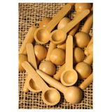 Doğal 6 Lı Bambu Ölçü Kaşığı Baharat Kaşığı